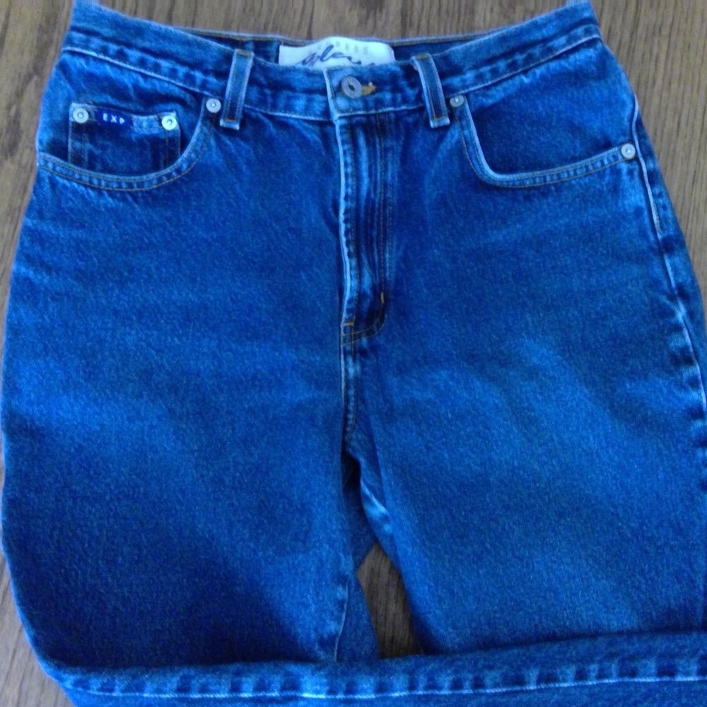 Vintage Express Bleus Size 9/10 5 Pocket High Waisted Bootcut Denim Jeans